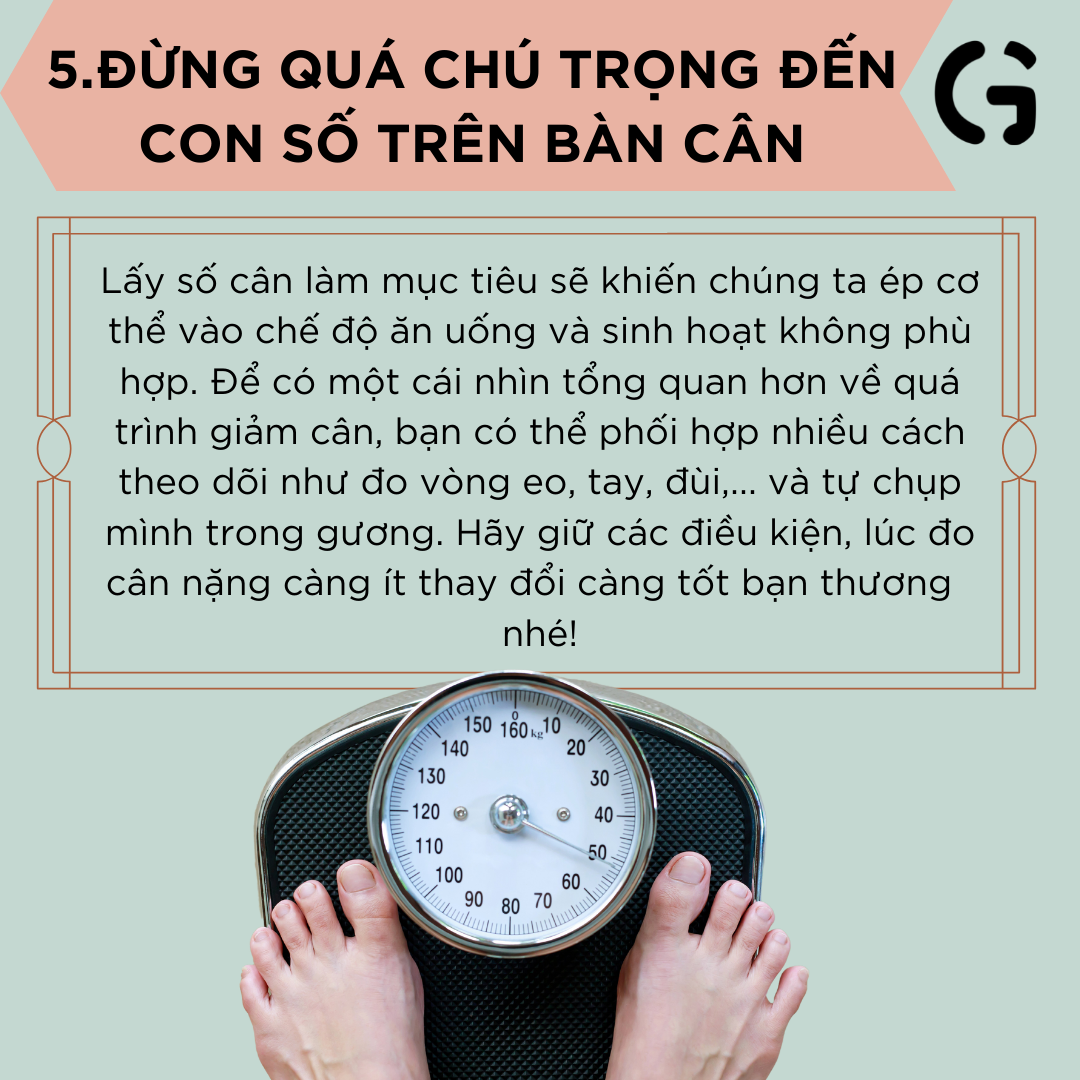 Đừng quá chú trọng đến con số trên bàn cân