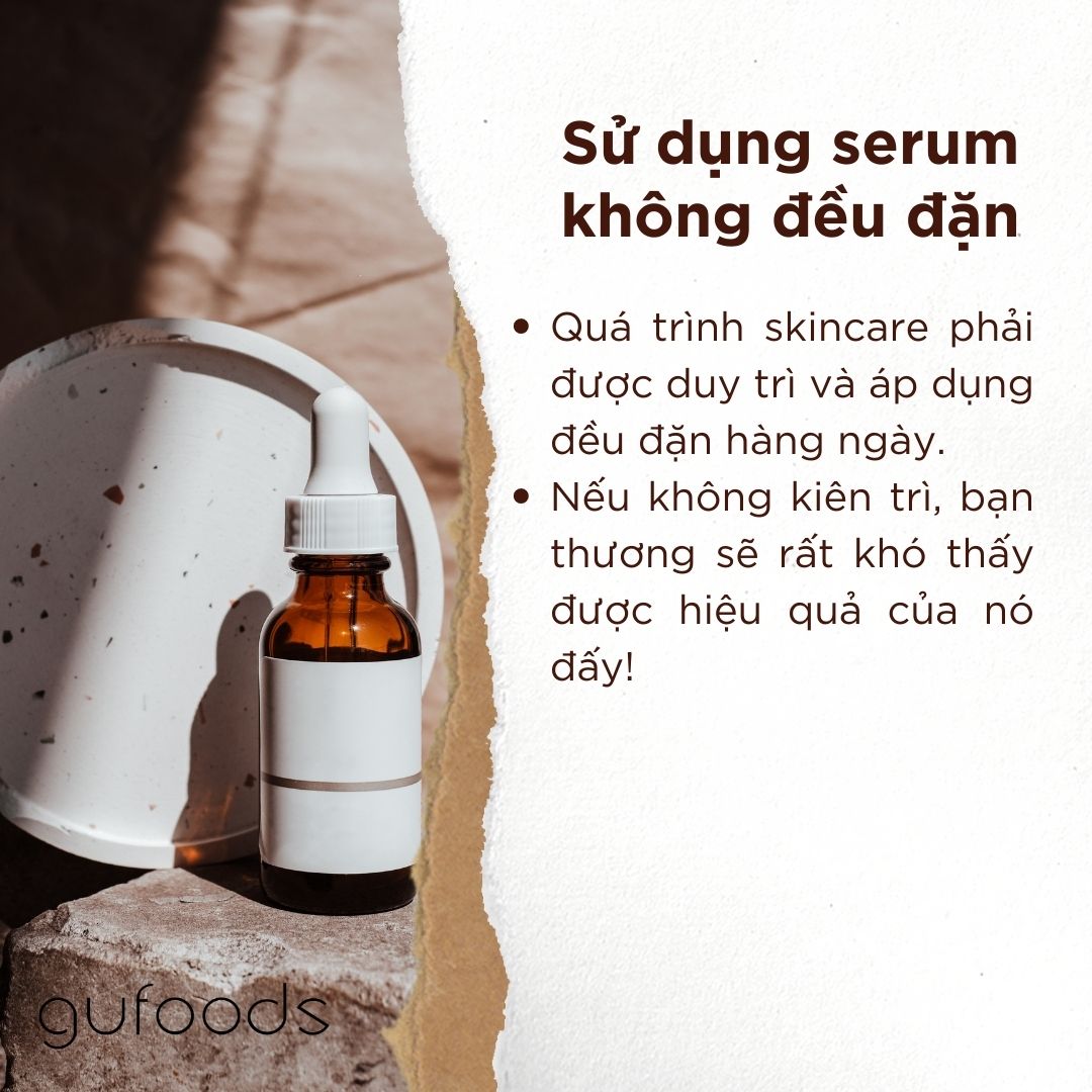 Cùng GU chăm da - Tất tần tật những sai lầm khi dùng first serum