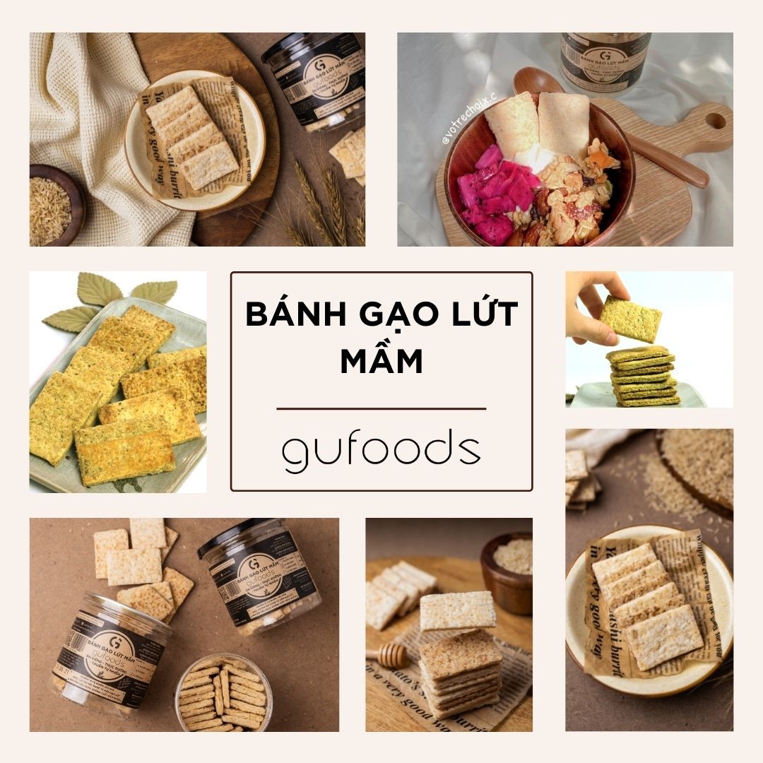 Bánh gạo lứt mầm GUfoods
