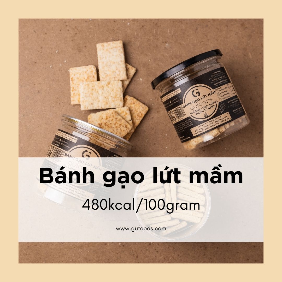 Bánh ăn kiêng gạo lứt mầm