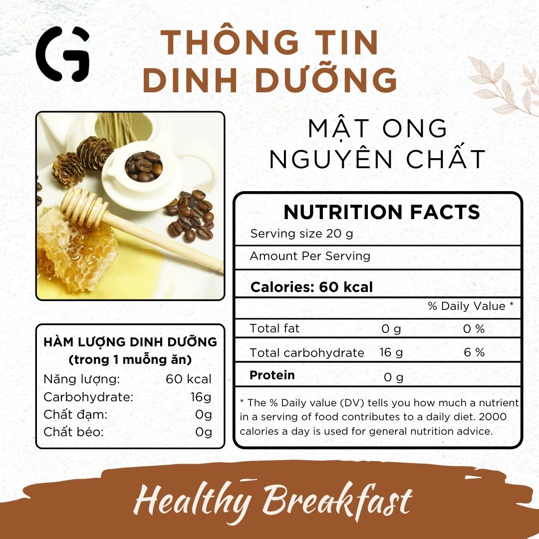 Calories trong mật ong thiên nhiên ăn kiêng