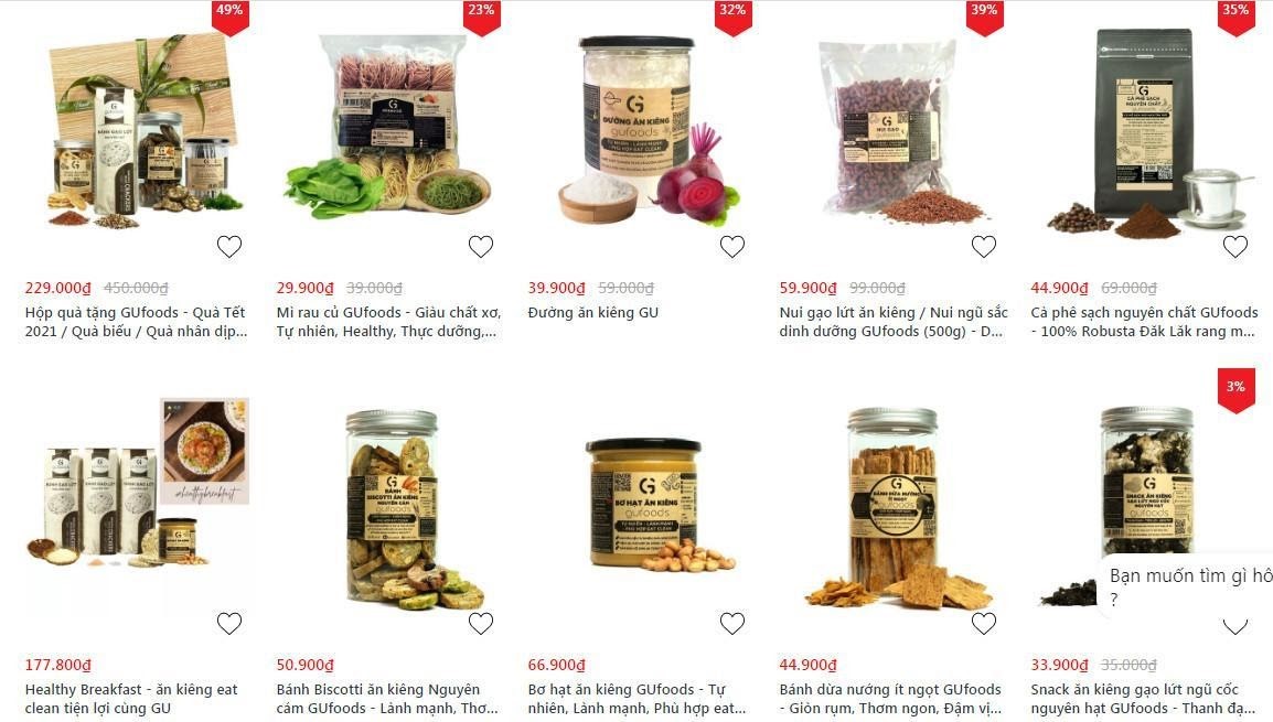 Thực phẩm ăn kiêng giảm cân GUfoods