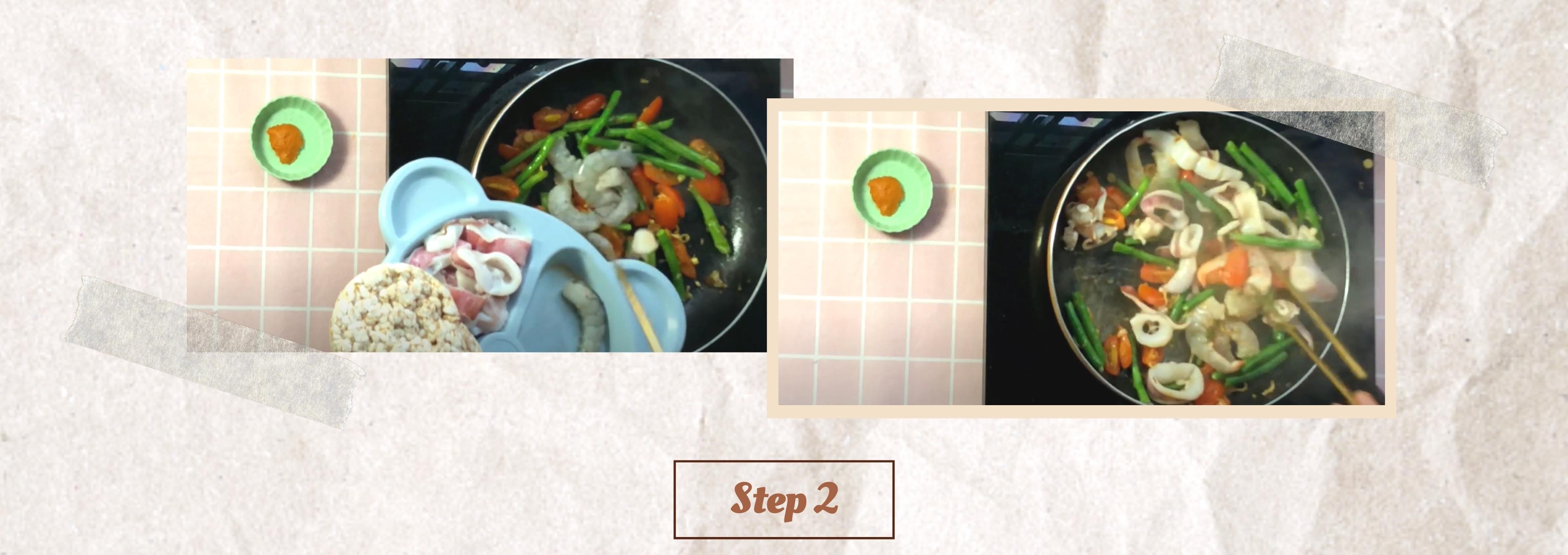 Tom yum brown rice - rice cake recipes