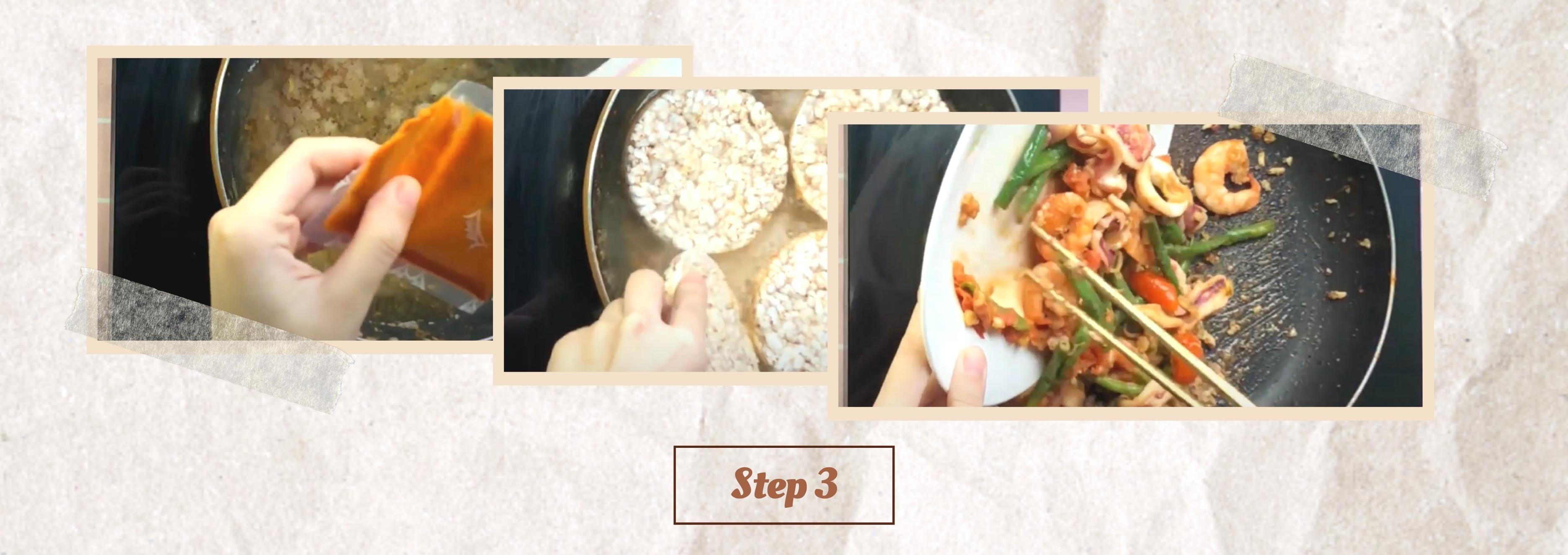 Tom yum brown rice - rice cake recipes