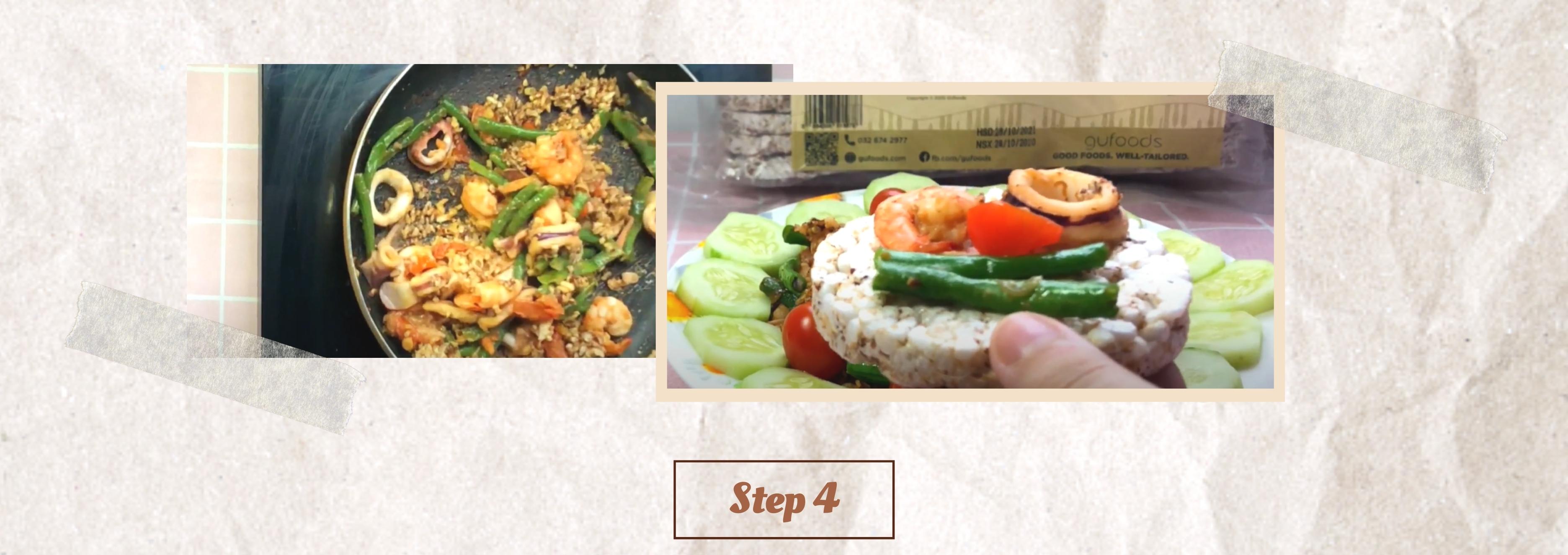 Tom yum brown rice - rice cake recipes