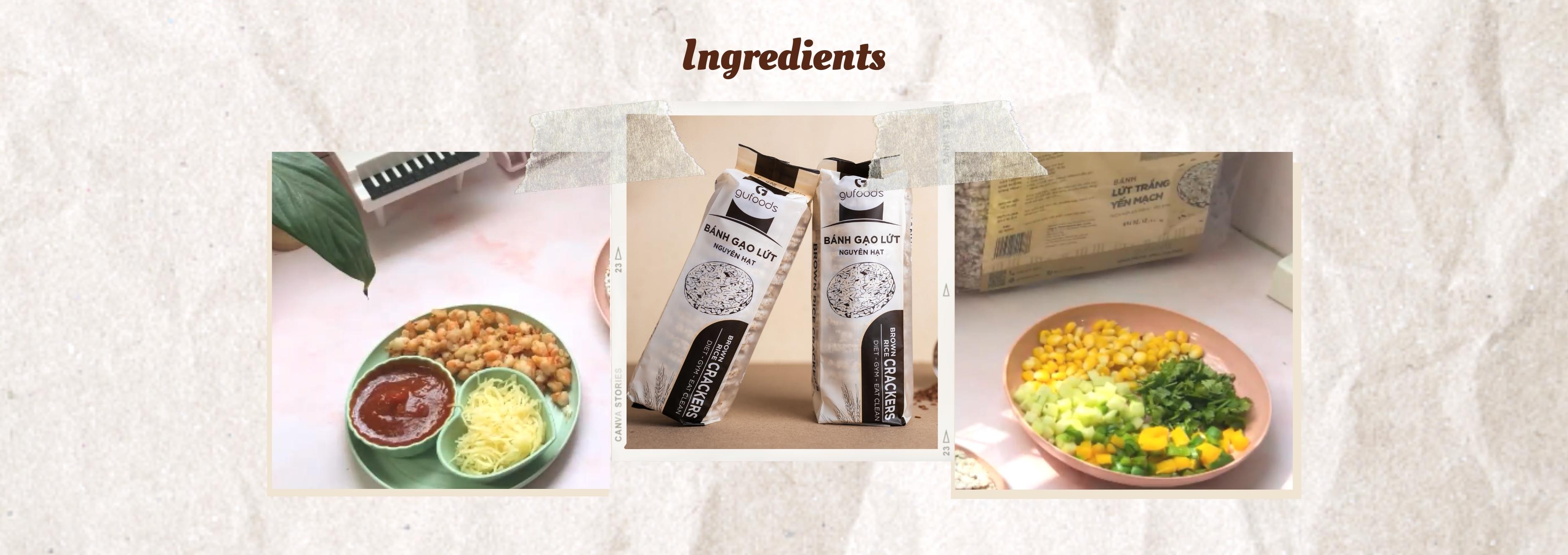 Cheese shrimp pizza - Rice cake recipes