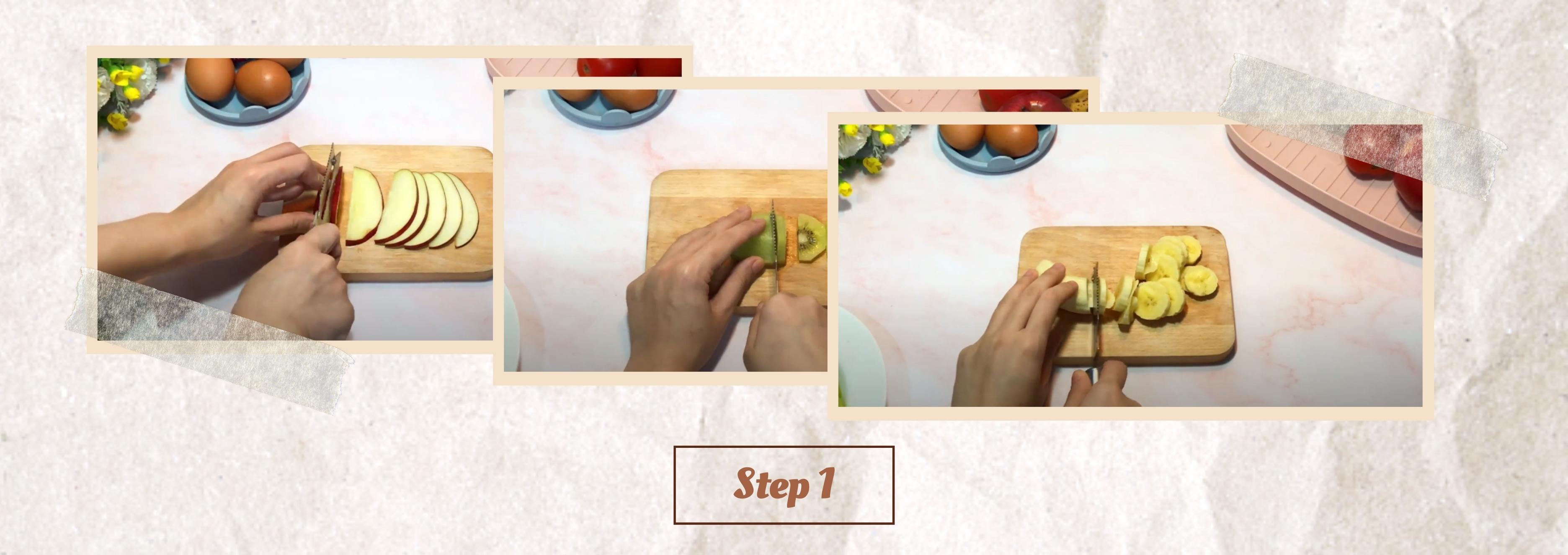 Fruit pizza with brown rice cake - Rice cake recipes