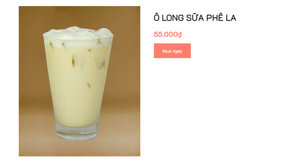 Ô Long sữa Phê La