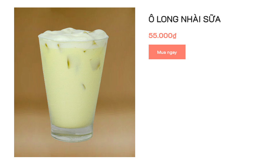 Ô Long nhài sữa Phê La