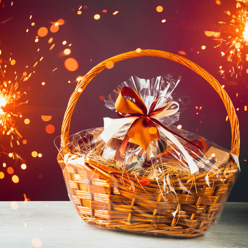 Giỏ quả Tết sang trọng