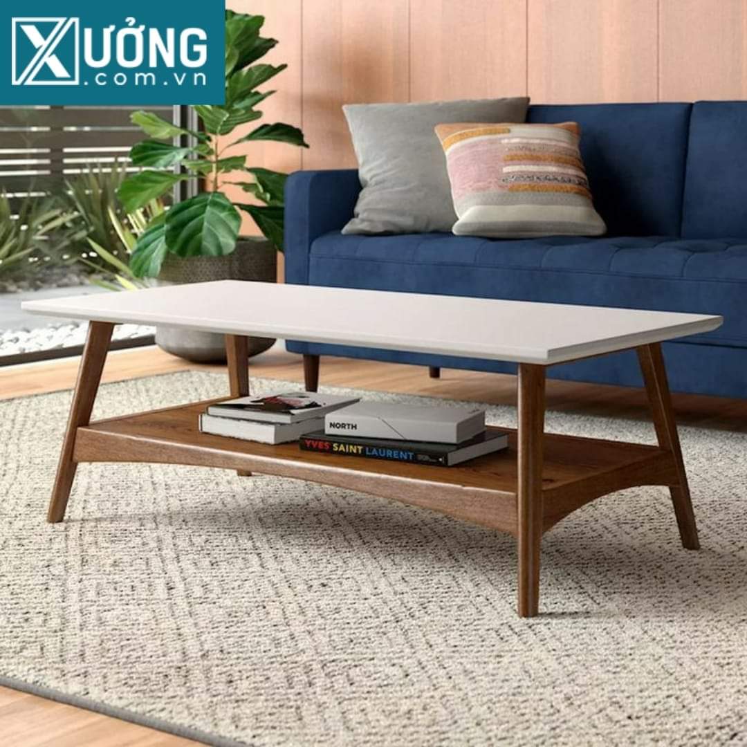 Bàn gỗ sofa 2 tầng