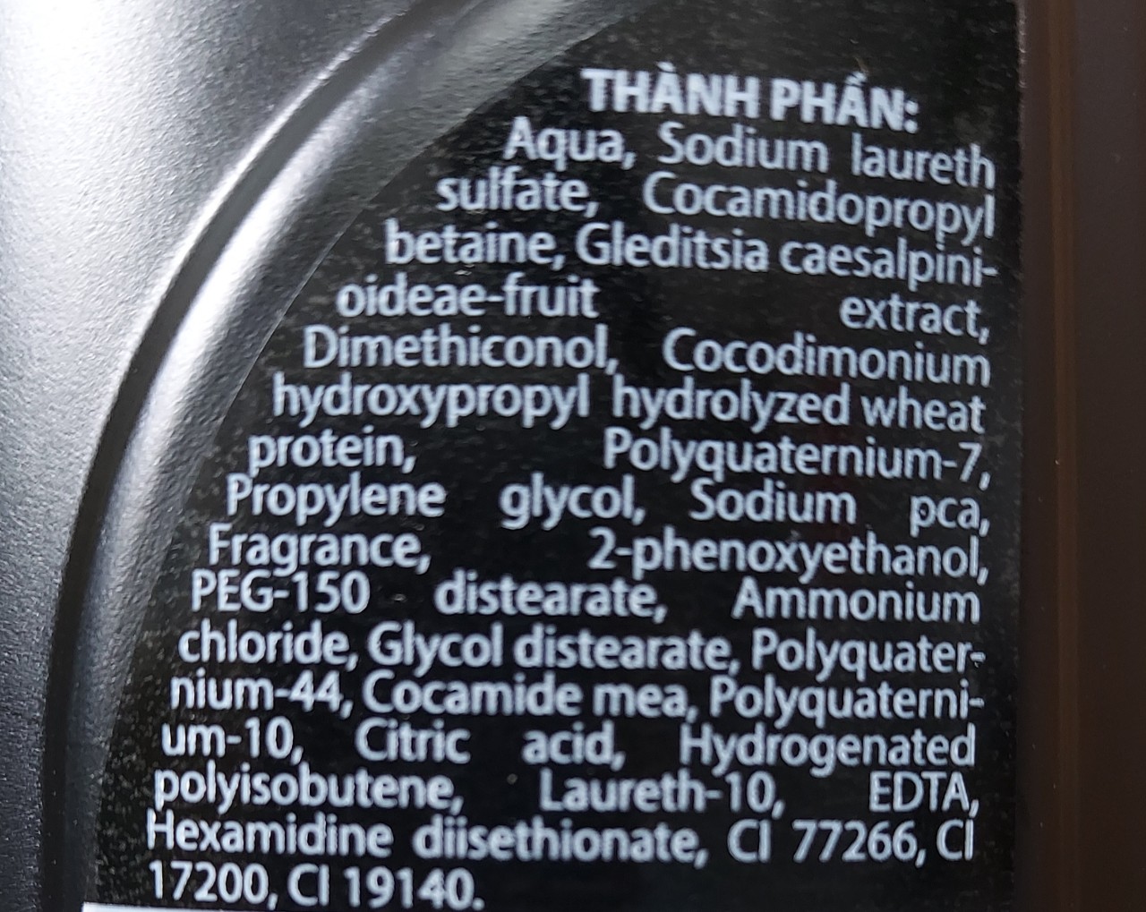 thành phần dầu gội bồ kết 400ml thorakao