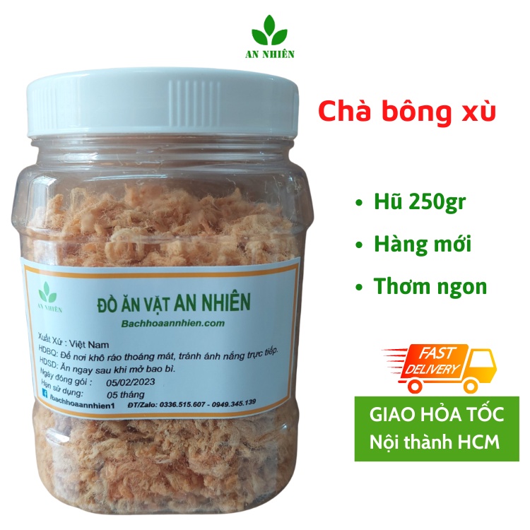 250g chà bông xù đồ ăn vặt An Nhiên