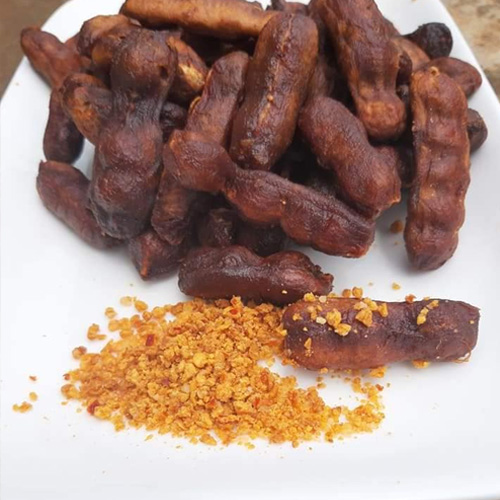 Me Lào chấm muối tôm 500g