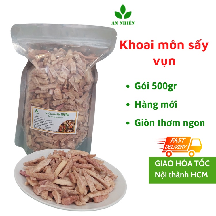 Khoai môn sấy khô giòn hàng vụn An Nhiên 500g