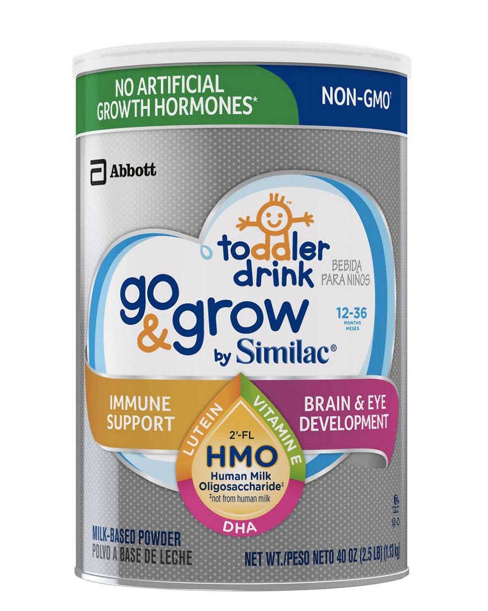 12-36 tháng Similac Go&Grow Toddler Drink with 2’-FL HMO Non-GMO 1.13kg