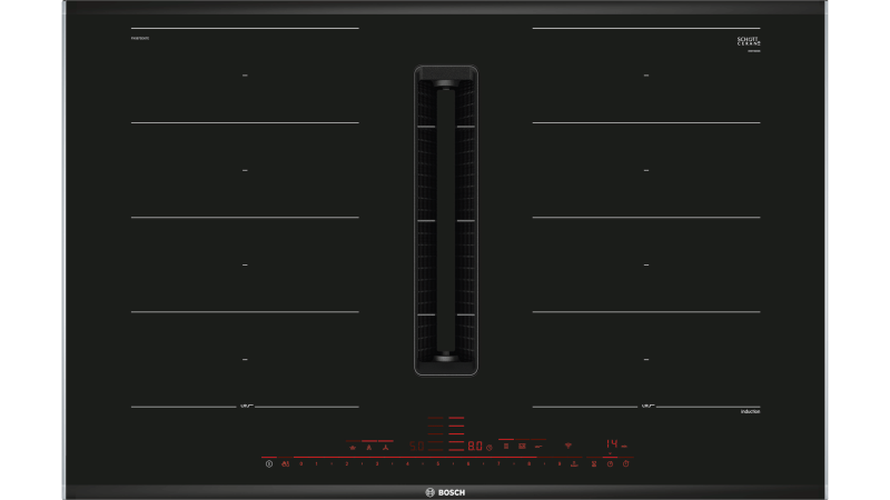 Bếp điện từ 4 vùng nấu kết hợp hút mùi Bosch HMH.PXX875D67E | Home Best