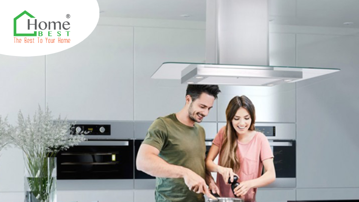 ưu điểm của máy hút mùi đảo