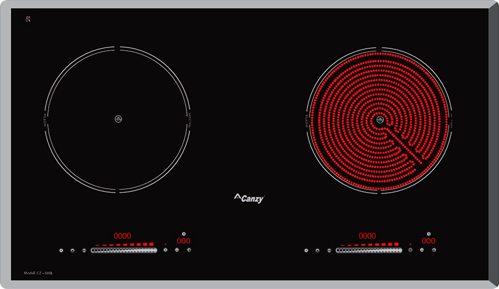 Bếp điện từ kết hợp hồng ngoại Canzy CZ-688IH Home Best