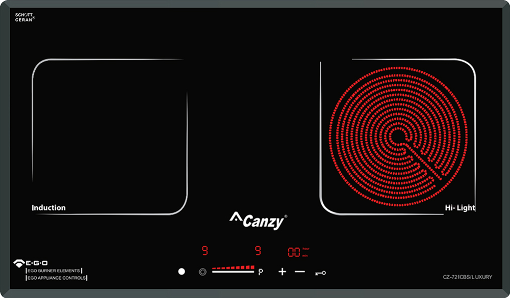 Bếp điện từ kết hợp hồng ngoại Canzy CZ-72ICBS Luxury Home Best