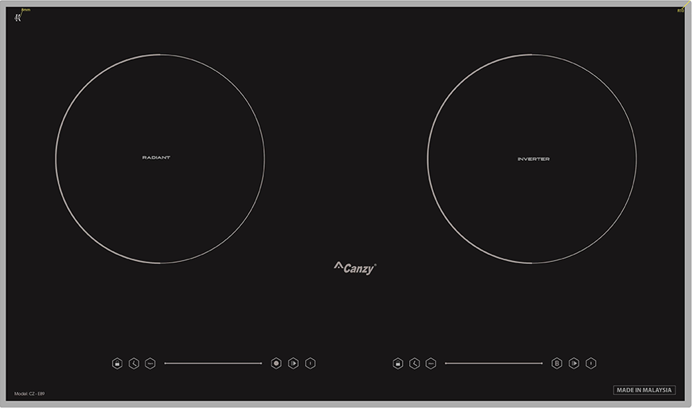 Bếp điện từ kết hợp hồng ngoại Canzy CZ-E89 Home Best