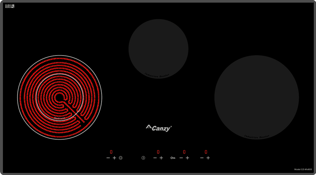 Bếp điện từ kết hợp hồng ngoại Canzy CZ-MIX833 Home Best