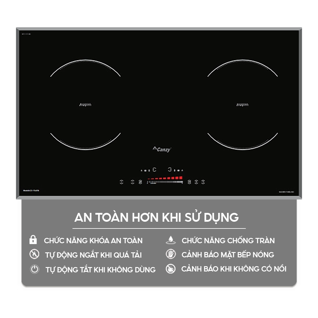 Chức năng an toàn trên bếp điện từ