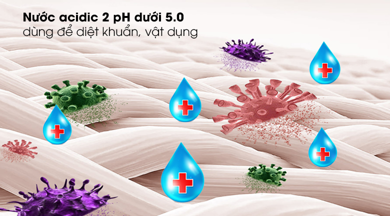 Nước acidic 2 pH dưới 5.0