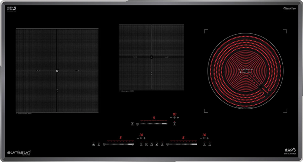 Bếp điện từ kết hợp hồng ngoại Eurosun EU-TE388Max