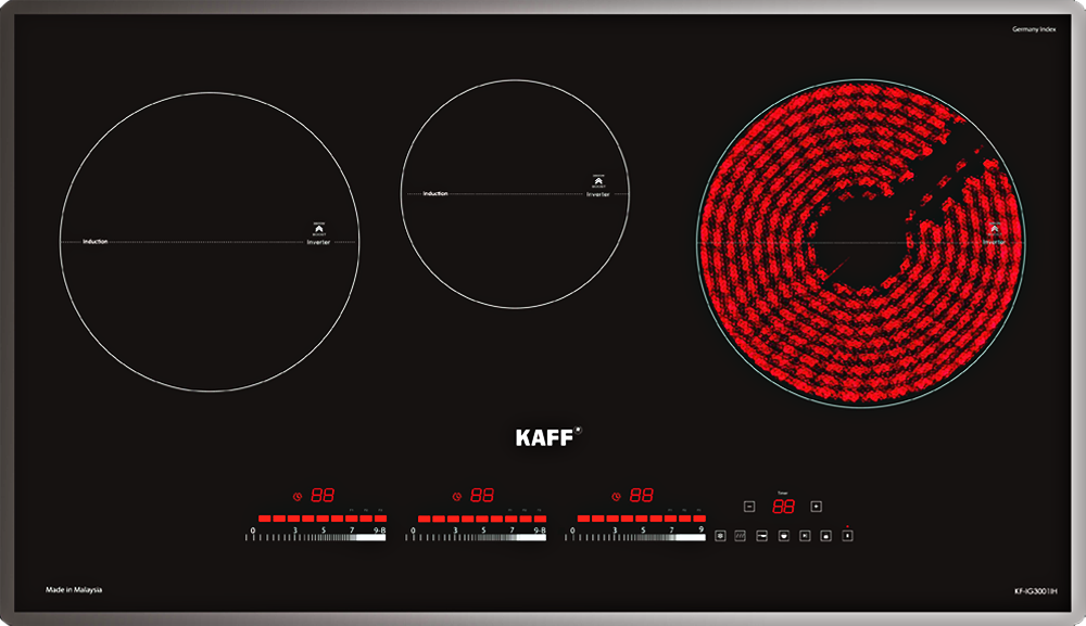 Bếp từ kết hợp hồng ngoại Kaff KF-IG3001IH | Homebest