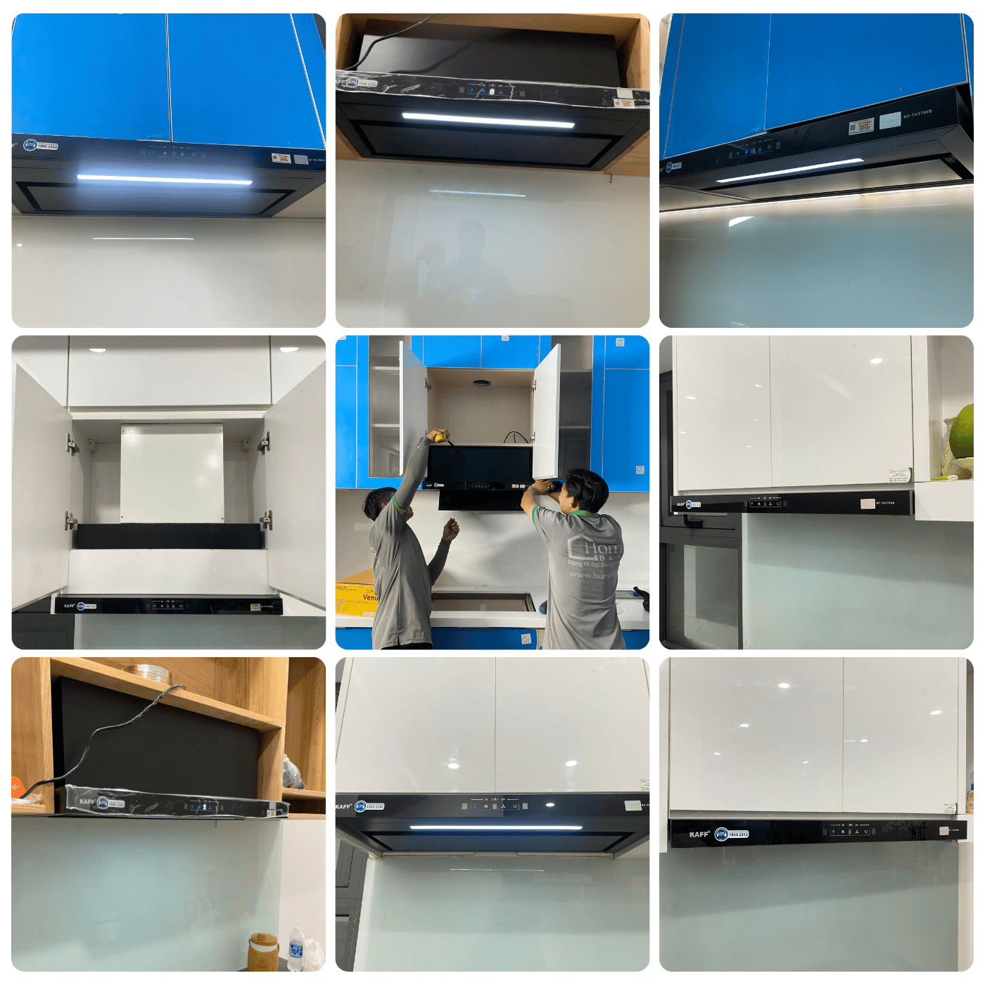 Máy hút khói, hút mùi âm tủ KAFF KF-TH1700B | Homebest