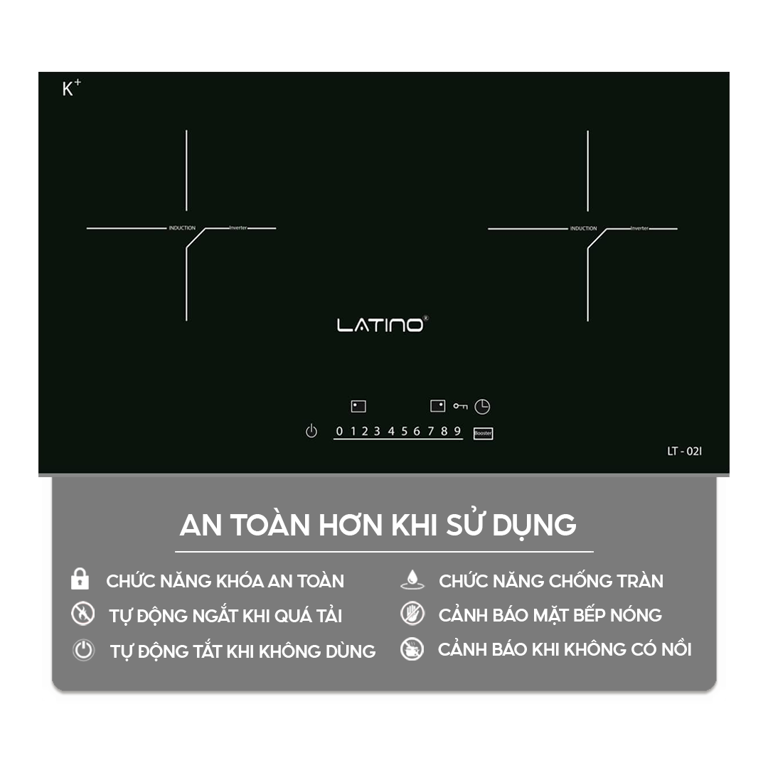 Chức năng an toàn trên bếp điện từ