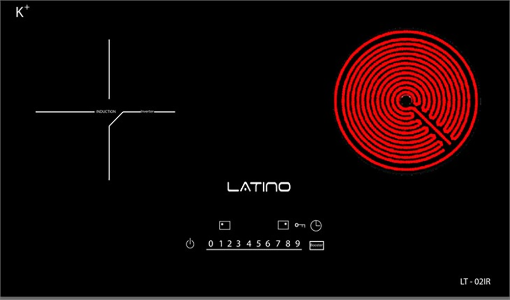 Bếp điện từ kết hợp hồng ngoại Latino LT-02IR