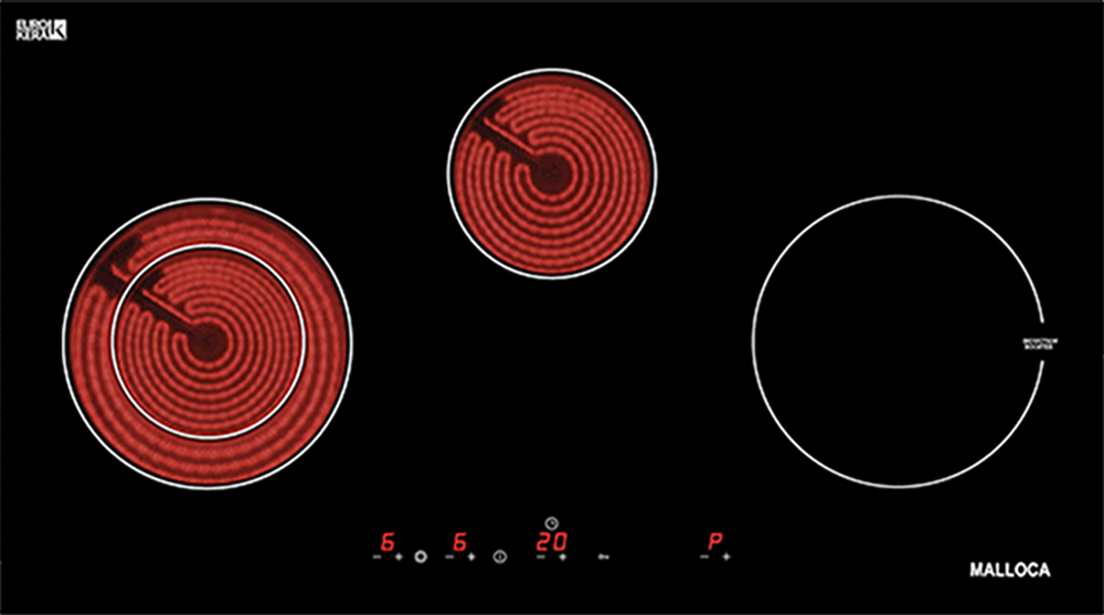 Bếp điện từ kết hợp hồng ngoại Malloca MH-03IRA
