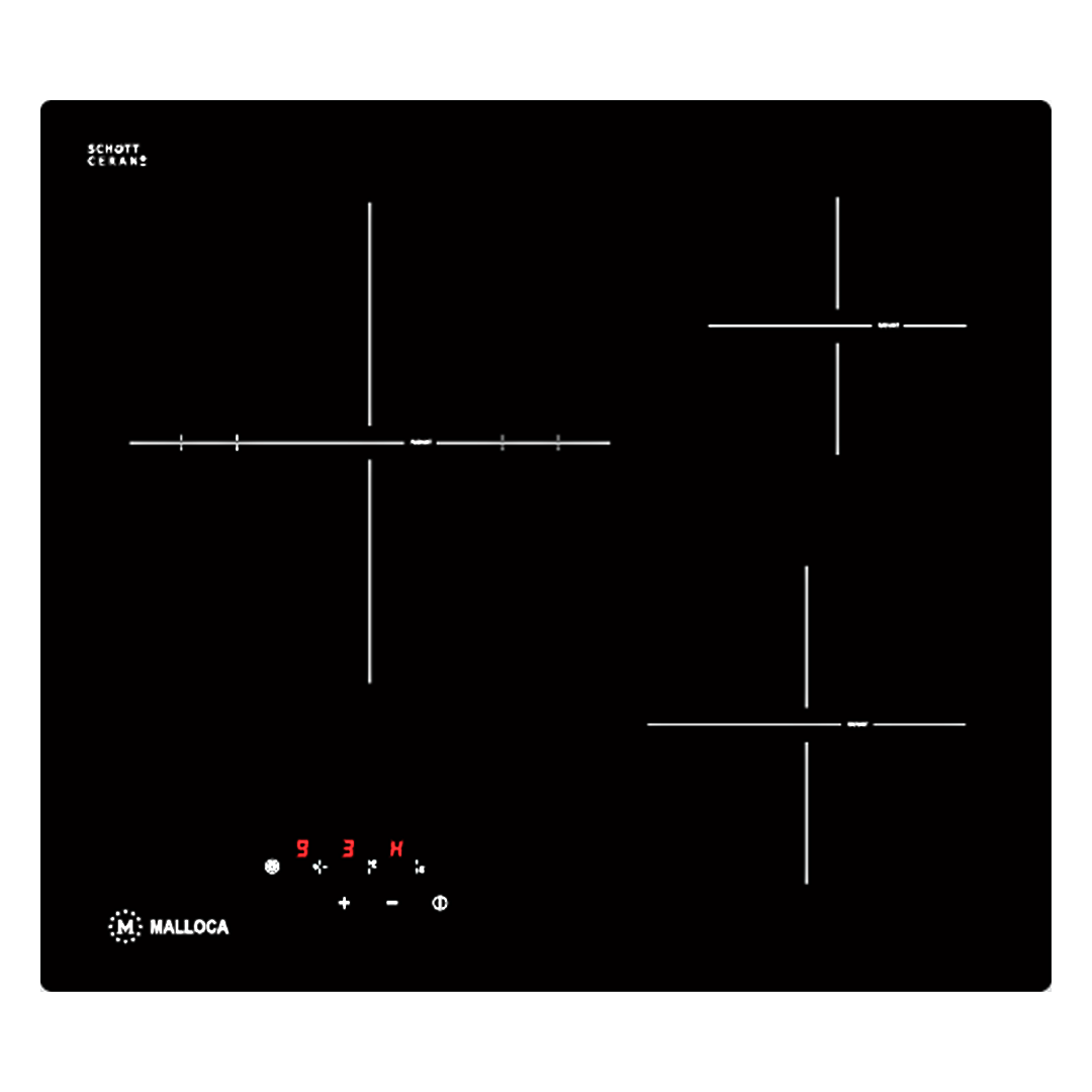 Bếp điện từ 3 vùng nấu Malloca MR 593 Home Best