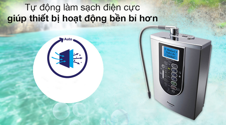 Tự động làm sạch điện cực giúp thiết bị hoạt động bền bỉ hơn