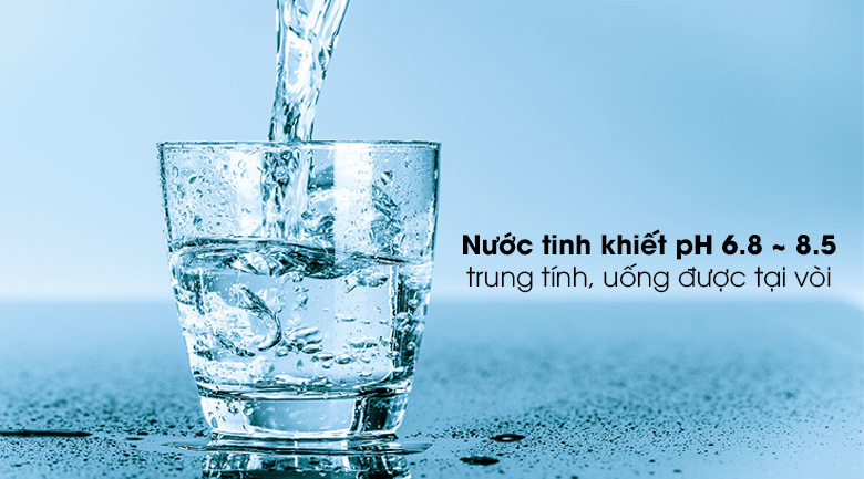 Nước tinh khiết pH 6.8 ~ 8.5