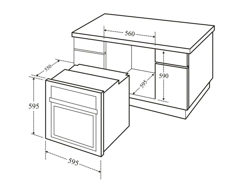 Lò nướng âm tủ Kaff KF-901 Home Best