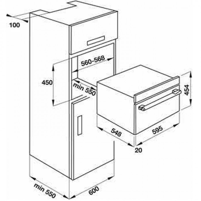 Lò nướng âm tủ Kaff KF-OSM44L Home Best