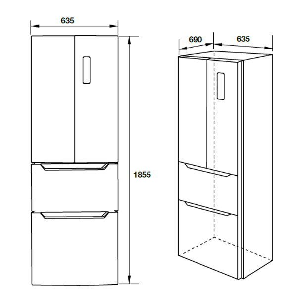 Kích thước Hafele HF-MULA