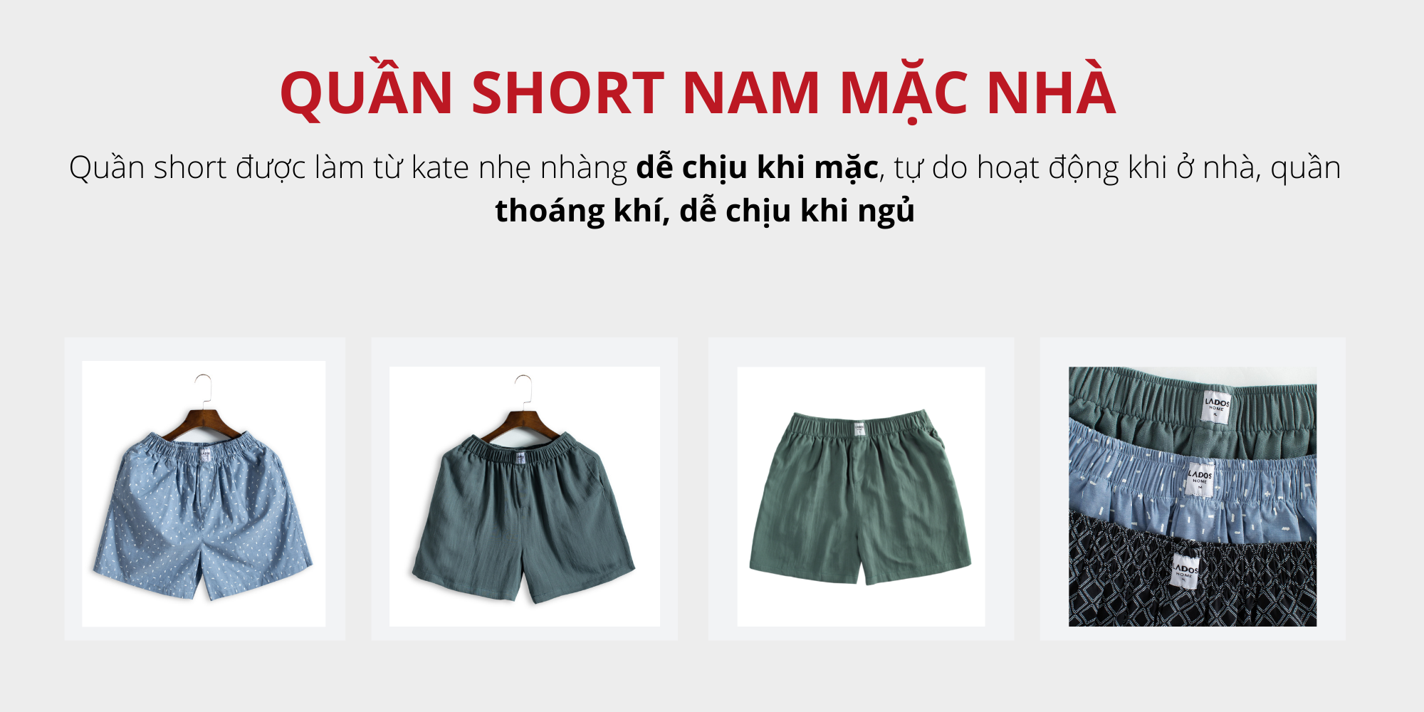 Quần kate nam họa tiết co giãn có túi LADOS - 4075