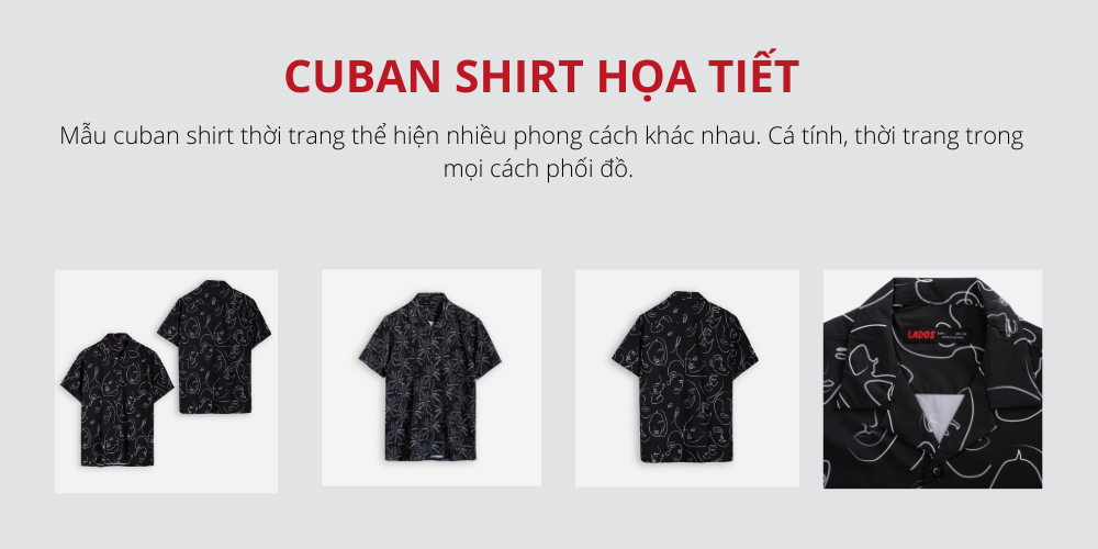 Cuban shirt họa tiết độc lạ - 8083