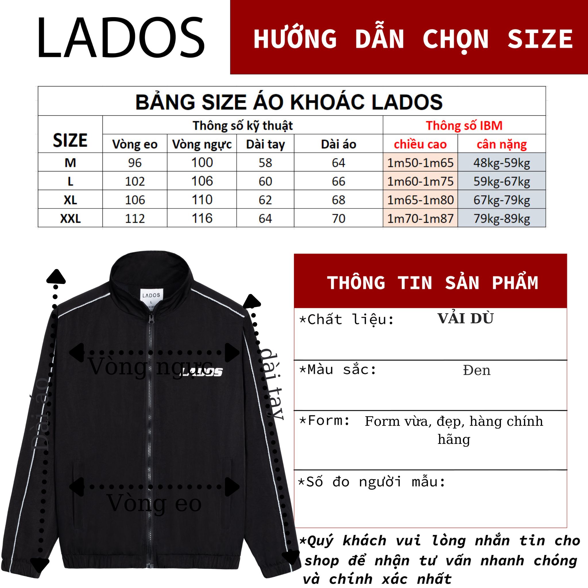 Áo khoác dù phản quang có túi trong LD2079 size 363e9e39 35a7 4573 aeaa b848f0cb53a1