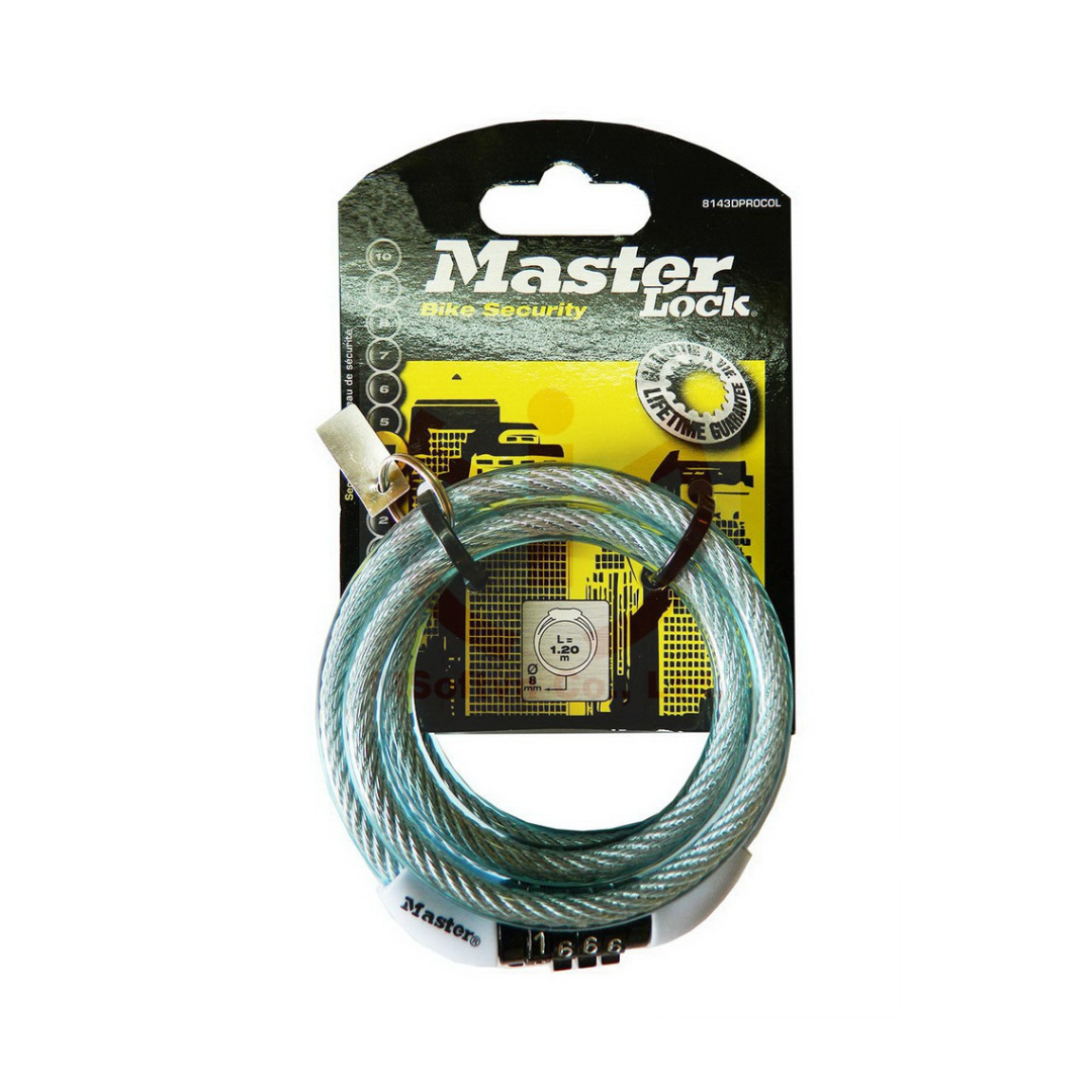 Khóa dây xoắn số MASTER LOCK 8143D