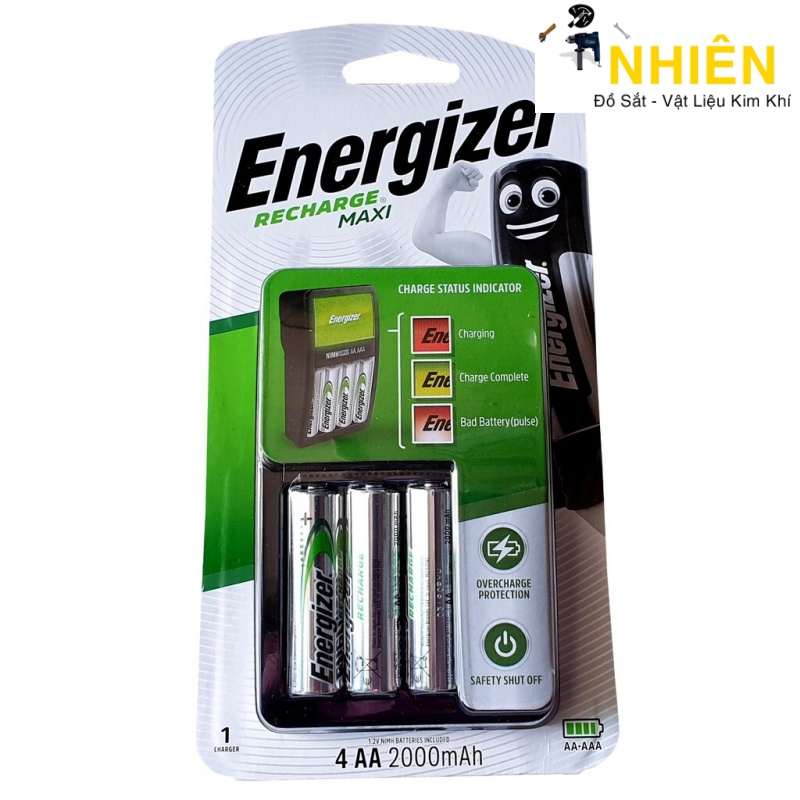 Bộ sạc pin 2A Energizer kèm 4 pin