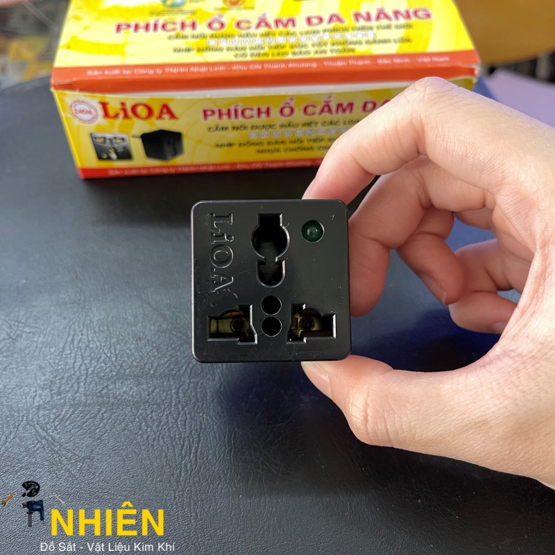 Phích cắm LIOA 2 ra 3 ON Ø5