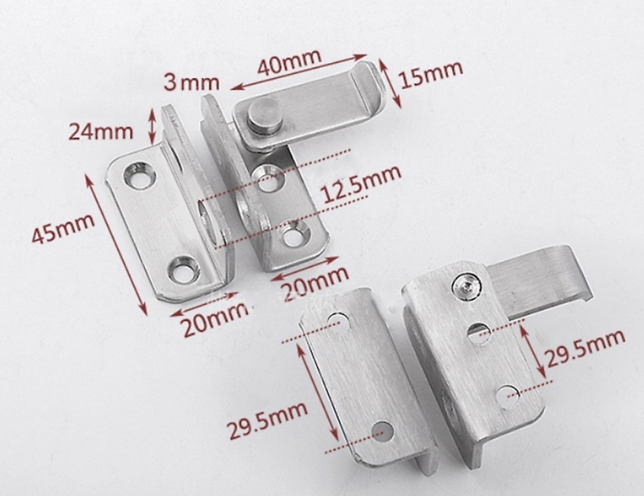 Chốt Ngang Cài Cửa INOX 304