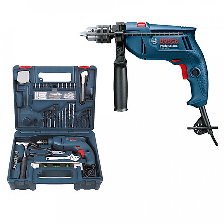 Máy khoan động lực Bosch GSB 550 SET 100 dụng cụ chi tiết