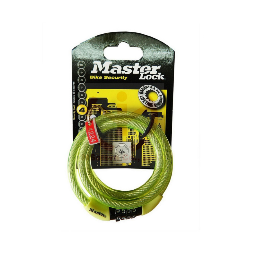 Khóa dây xoắn số MASTER LOCK 8143D