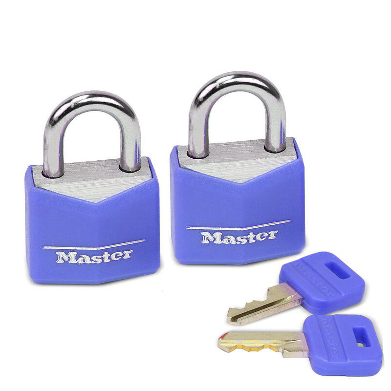 Ổ khóa vali màu MASTER 20mm 9121 MASTERKEY bộ 2 cái chìa răng